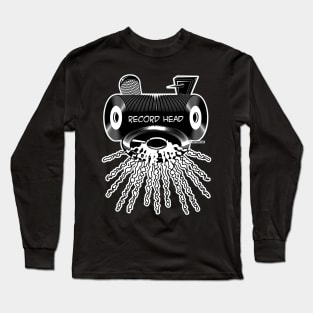 Record Head Vinyl Collector Long Sleeve T-Shirt